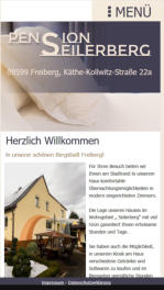 Website Pension Seilerberg Freiberg